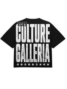 (220 Cotton T-Shirt Double-Sided Printing)Big Head     Pattern Men's Casual Soft 100% Cotton All-Match Crew-Neck Short-Sleeved T-Shirt - 黑色 - 查看 3