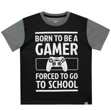 Harry Bear Gaming Pyjamas | Short Sleeve Boys Pyjamas | Gamer Pjs For Boys | Pyjama Set For Summer | - Black - View 2