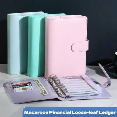 دفتر ملاحظات مسبك بألوان الماكرون A6، مجلد جلد اصطناعي (بي يو) ، مناسب للبالغين والطلاب والمحترفين والعمال الحرفيين وهواة المفكرات النقطية والمكاتب والدراسة والمكتبات والمقاهي والاستخدام المنزلي والرسم في الخارج والمالية العائلية والملاحظات اليومية وتسجيل الأفكار وأدوات المدرسة والعودة إلى المدرسة