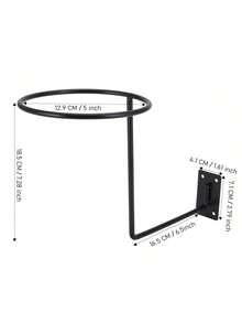 3PCS Motorcycle Helmet Holder Metal Wall Mounted Helmet Hanger Multifunctional Helmet Rack For Jacket Coats Hats Bike Helmet Motorcycle Accessories - one-size - View 2