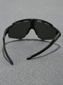 1pc Unisex Children/Teenagers Large Frame Half Rim Integrated Glasses -Stylish Versatile Glasses With Anti-Slip Temples - A - View 11