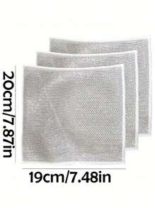 5/10/20/30pcs Iron Wire Sponge Cloths, Scratch-Free Metal Wire Dish Cleaning Cloths, Multi-Purpose Metal Wire Dish Scrubber, Easy To Rinse And Reusable, Metal Wire Cleaning Cloth, Metal Wire Dish Rag, For Kitchen, Sink, Pans, Washing And Cleaning Utensils, Sink, Counter, Stove, Reusable Kitchen Cleaning Towel, Dishcloth, Non-Lint, Stripe-Free, Washable Dishcloth, Kitchen Accessories, Kitchen Cleaning Tools, Kitchen Items, Cleaning, Kitchen Towel