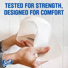 Scott ComfortPlus Toilet Paper, 12 Double Rolls, 231 Sheets Per Roll, Septic-, 1-Ply Toilet Tissue - 231 tờ (Gói 12 tờ) - Xem 6
