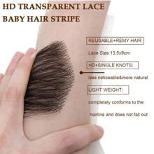 Niewidoczne nakładki na włosy z koronką z przodu dla kobiet - proste naturalne przedłużki włosów, łatwe w użyciu, zwiększające objętość plastry, lekkie i wygodne, bez potrzeby klejenia