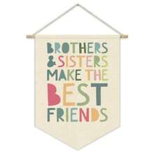 1 Stück Hängende Wandleinwand Banner Kinderzimmer Dekoration Baby Kinder Wandkunst Leinwand Banner Wandbehang Wimpel Leinwand Banner für Spielzimmer Baby Kinderzimmer Dekoration 15 x 11 Zoll