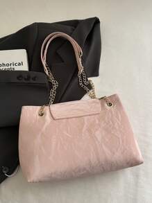 Nuova borsa da donna per primavera ed estate, borsa quadrata retrò alla moda, con patta di apertura, catena doppia in metallo, a tracolla, di piccola capacità, leggera ed estremamente semplice