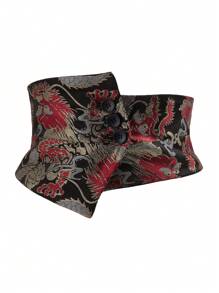 Women's Fashionable High-End Waistband Cinch Waist Traditional Chinese Style Elastic Waist Belt