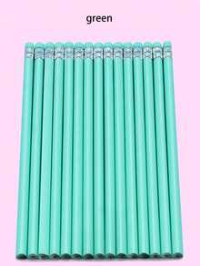 50 支/30 支/20 支/10 支/5 支带橡胶头的木质铅笔，三角形素描绘图铅笔，适用于书写、绘画和教育用品，学校和教师用品，包含多种颜色