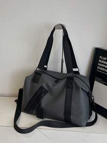 NingJia Large Capacity Handbag With Wet And Dry Separation, Business Trip/Travel/Fitness Shoulder Tote Bag - Grey - View 5