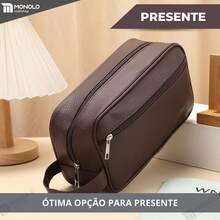MONOLO Men's Travel Toiletry Bag With Premium Handle