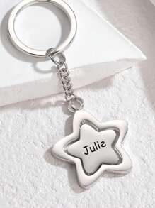 1 Peça Chaveiro Giratório Personalizável, Presente de Palavras Personalizadas para o Dia das Mães, Dia dos Namorados, Aniversário, Aniversário para Namorada, Namorado