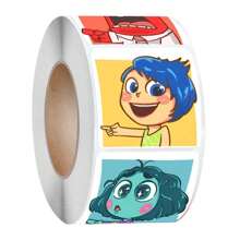 Disney 500 hojas por rollo de pegatinas de personajes de dibujos animados de Disney, pegatinas de colores Mind Corps, adecuadas para manualidades DIY, decoración de teléfonos móviles y ordenadores, envoltura de regalos, pegatinas decorativas | Pegatinas de personajes de dibujos animados | Pegatinas decorativas duraderas, decoración del hogar