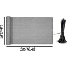 Garden Balcony Privacy Screen Fence – Durable, Weather-Resistant Outdoor Privacy Solution To Enhance Your Garden, Patio, Or Balcony With Stylish Seclusion And Easy Installation,Gray