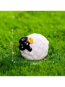 10pcs Mini Resin Sheep Statues Figurines, Cute Ornaments For Indoor/Outdoor Fairy Garden, Landscape Decor, Accessories For Middle East Festivals & Parties (Classic Style)