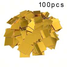 100/200/500 pièces, miroirs en verre mini carrés de 2 cm, carreaux de mosaïque en miroir acrylique, autocollants muraux géométriques pour la décoration de la maison, de la chambre à coucher, du salon/salle de bain, surface en verre, brillants et réutilisables, carreaux de miroir décoratifs pour la maison DIY, installation sur surfaces multiples, convient pour les cadeaux DIY, les loisirs créatifs, les fournitures d'art, la décoration murale et de porte de la maison
