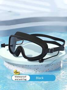 Large Frame Swimming Goggles, High-Definition Waterproof Anti-Fog Unisex Professional Adult Swimming Goggles