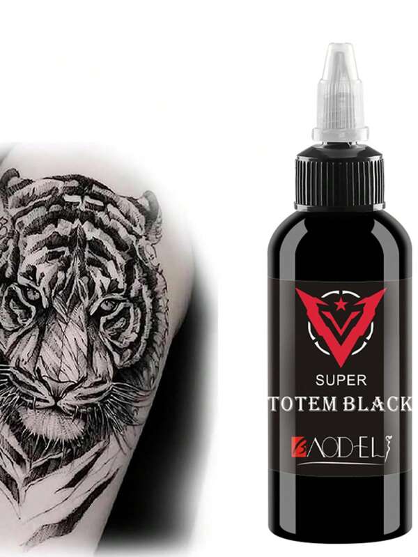 Tattoo Ink 1oz /2oz- Blackout Tattoo Ink - Black Ink Dark And Bold Black Shade Pigments - Professional Tattoo Ink And Tattoo Supplies