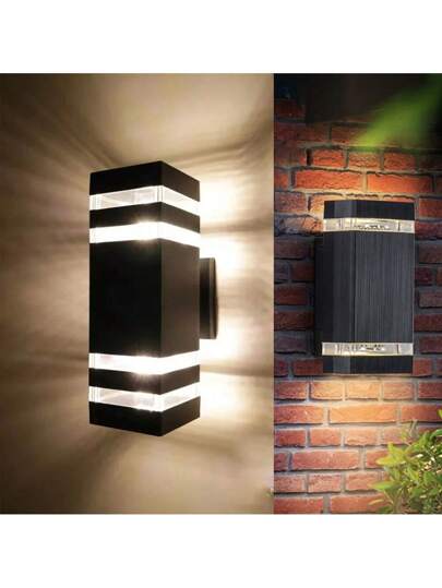 CANMEIJIA Customizable Outdoor Wand Lamp, Acrylic Bloemen Pattern Crystal Appearance, IP65 Waterproof LED Indoor/Outdoor Home Light, E27 Bulb Holder, Square/Round Fixture Patio, Staircase, Street, Spaces view 10