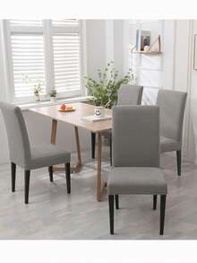 1pc Chair Covers For Dining Room High Stretch Chair Slipcover Removable NonSlip For Home Party Hotel Wedding - Multicolor - View 8