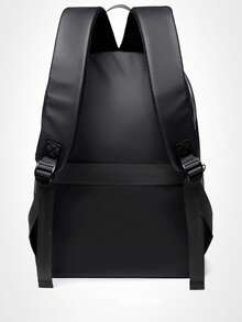 Men's Classic Business Laptop Backpack Casual Daypack Suitable For Going To School And Commuting Graduation - Black - View 7