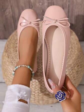 2025 Fashionable, Versatile Cute Bowknot Soft Bottom Flats