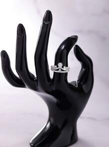1pc Minimalist Fashionable Unique Luxury Crown-Shaped Cocktail Ring, Gift For Ladies, Mother's Day, Party, Birthday