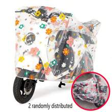 1 pieza Cubierta de lluvia/polvo para motocicleta, Cubierta universal impermeable para scooter y bicicleta, Cubierta antipolvo de PEVA para bicicleta eléctrica