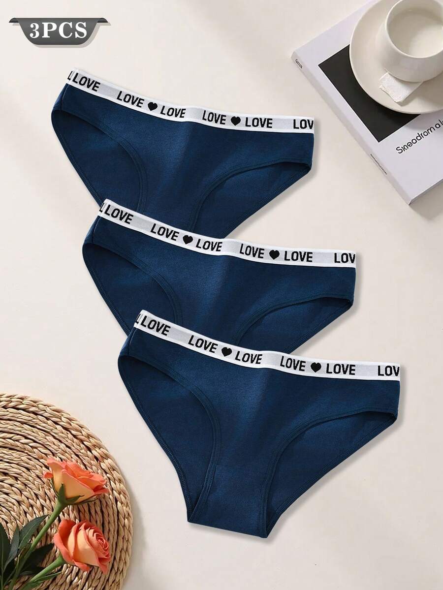 3件装女士无缝内裤性感三角裤连体内衣中腰性感女士内裤透气舒适三角内衣 - 藏蓝色 - 查看 1