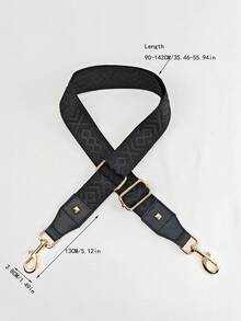 Travel Accessories - Bag Straps, Suitable For Various Handbags, Patterned Bag Strap With W Shape Design, Rivet Decorated Bag Strap, Fashionable Geometric Pattern Bag Strap, Fits Various Women's Handbags - Multicolor - View 8