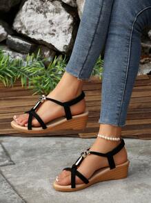 New Flat Sandals Women, Summer Flat Beaded Bohemian Sandals, Open Toe Sweet Beach Shoes (Run Small)