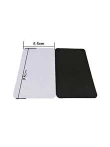 1 Pieza Set de magnetos en blanco para sublimación, magnetos personalizados para refrigerador para decoración del hogar, cocina, refrigerador, pared, puerta, oficina y manualidades DIY - Negro - Ver 6