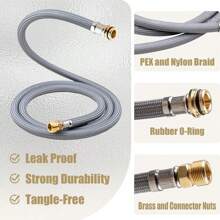60-Inch Replacement Pull-Out Hose For GROHE Kitchen Faucets Models 48293000, 46174000, 46092000, Under-Sink Retractable Faucet Hose