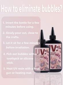 100g/250g 晶莹剔透硬质 UV 树脂，高硬度快速固化低粘度，预混合透明环氧树脂，用于珠宝制作，无味太阳能活化粘合剂 - UV - 查看 9