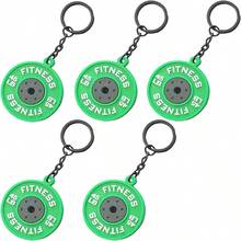 1pc Mini Barbell Weight Keychain, Fashion PVC Keyring For Men, Unisex Fitness, Suitable For Father's Day, Teacher's Day, Airplane Decor, Car Key And Backpack Accessory Car Accessories Bag Charm School Letter Cute Goth Y2k Halloween Accessories Teachers Day Christmas Gift Ideas Bag Lanyards With Id Holder Car Accessories Bag Charms - Multicolor - View 18