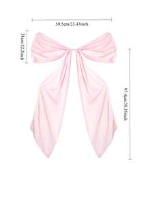 1 件大号粉色蝴蝶结装饰，大号粉色蝴蝶结婚礼装饰超大号缎带蝴蝶结适用于生日派对装饰新娘送礼会婚礼装饰，婴儿房装饰 - 蝴蝶結 - 查看 5