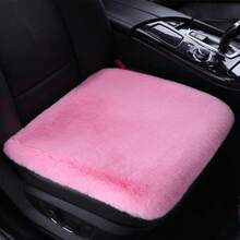 1pc Winter Car Seat Cushion, Faux Rabbit Fur Plush Car Seat Cover, Thickened Soft And Warm, Universal Size - one-size - View 5