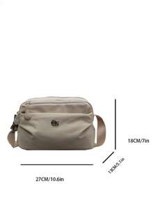 Crossbody Handbags For Women With Anti Theft Casual Multi Pocket Shoulder Bag Nylon Travel Purse ﻿ - Khaki - View 3