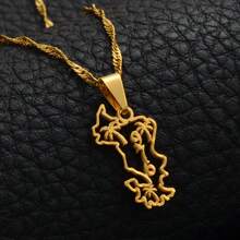 1pc 2.5cm Mayotte Pendant Necklaces For Women Girls Mamoudzou Mahore Jewelry