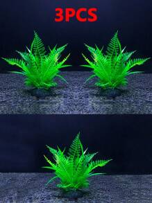Decoraciones de acuario, plantas artificiales, de fácil cuidado, accesorios decorativos de micro paisaje, hierba submarina falsa, paisajismo de acuario, plantas acuáticas de plástico, decoración de pecera