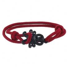 1 pieza Pulsera minimalista de cuerda de nailon con temática oceánica y elemento de pulpo, apilable, adecuada para bodas, surf en verano