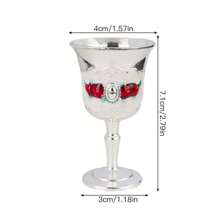 1pc Rose Floral Stem Glass, Suitable For Wine, Juice, Beverage, Water, Champagne At High-End Restaurants, Bars And Home, Multi-Color Options, Decorative Tabletop Glassware