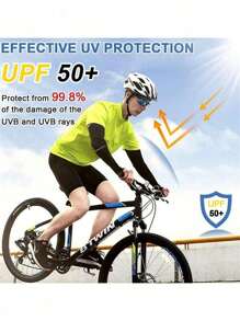 4Pairs/1Pair Men And Women UV Protection Cooling Arm Sleeves For Women Men, Long Sunblock Protective Cycling Arm Cover