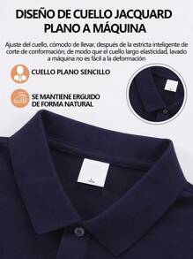 Playeras Casuales de Hombre Hot Sale Para Uso Diario,  Playeras de Hombre Transpirables de Manga Corta,  Polos de Hombre de Manga Corta de Sencillez de Moda,  Ropa de hombre de Manga Corta con Cuello Alto,  Polos Ajustados para Hombre