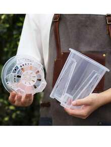 1/3/5 pièces Set de Pot de Plantes Succulentes Vertes Transparentes de Montagne, Pot de Plantes et d'Orchidées Perforé Épaissi avec Trous de Drainage, Convient pour une Utilisation Intérieure et Extérieure, Permet une Meilleure Observation des Racines et une Meilleure Respiration - transparent - Voir 8