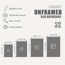 无框趣味名画：装饰艺术浴室海报 - 适用于厨房、卧室、宿舍 - 室内使用 - 无框 - 垂直方向 - 照片、海报、艺术印刷品 - 画布上的墨水 - 彩色 - 查看 8