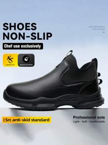 Chef Shoes For Both Men And Women, Anti-Slip And Waterproof, Kitchen Specific Oil-Resistant Shoes, Wear-Resistant, Hotel Kitchen, Food Factory, Hospital Work Shoes