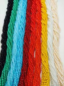Atacado 10 Fios(1200+ Peças) Contas de Vidro Opal Brilhantes de 4mm/Contas de Vidro Austríacas/Contas Rondelle de Vidro/Contas Espaçadoras de Cristal para Pulseiras/Colares/Tornozelos/Brincos Artesanato de Joias/Contas Soltas DIY/Decoração de Casamento/Decoração de Árvore de Natal/Decoração de Feriados/Decoração de Ambiente
