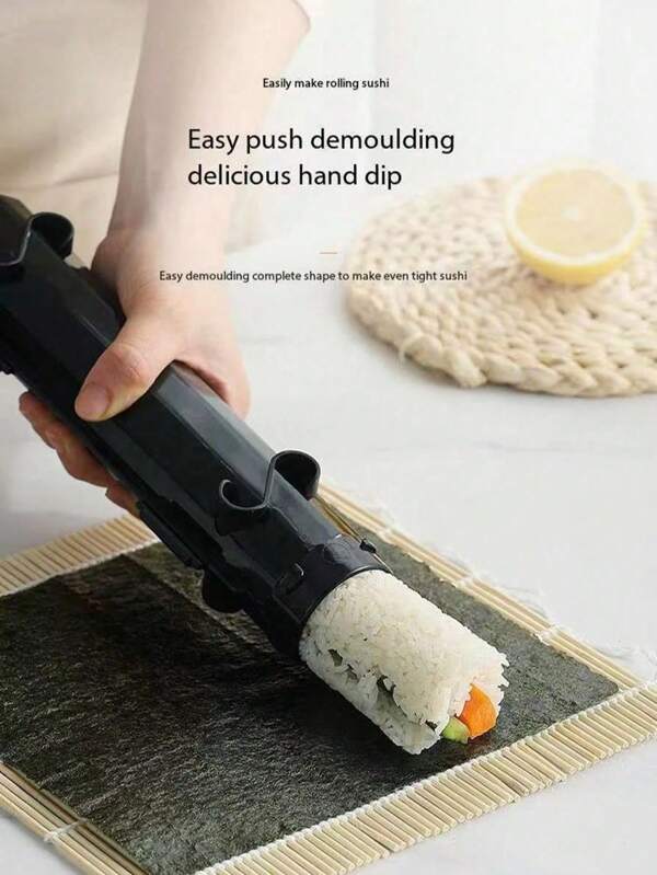 Un kit completo de moldes para hacer sushi - fácil de usar, sin desorden, ideal para hacer sushi casero, apto para amantes del sushi