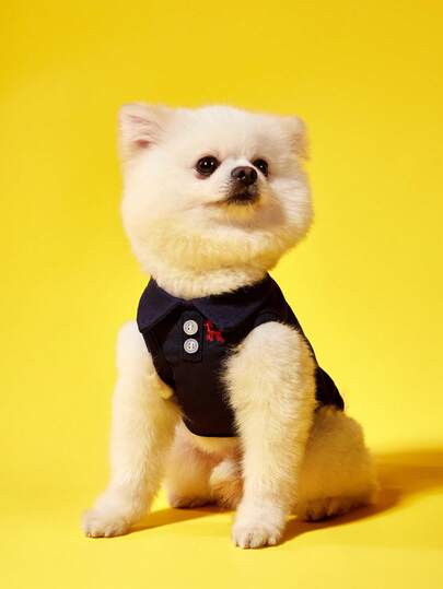PETSIN One Pet 春夏纯色刺绣 Polo 衫背心