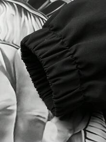 Chaqueta casual estampada con retrato de Body completo para hombres talla grande, chaqueta ligera de primavera y otoño con cuello vuelto y cremallera